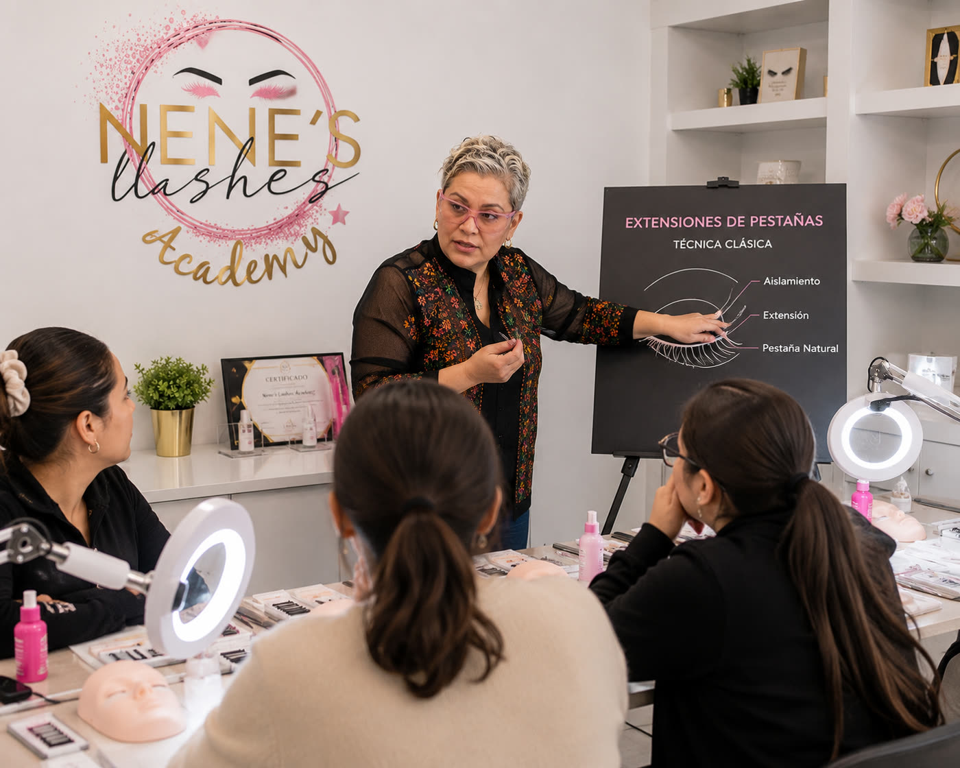 Alumnas y clases de Nene's Lashes Academy